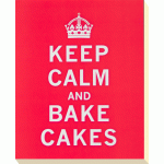 Keep Calm & ... Bake Cakes Canvas Print