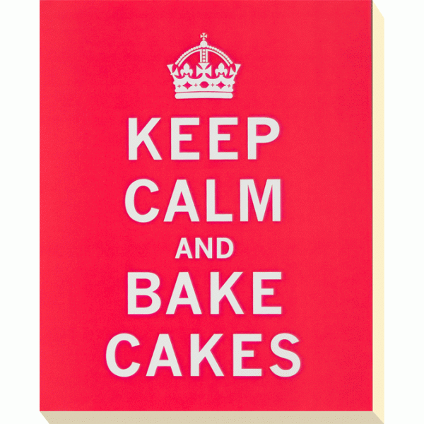 Keep Calm & ... Bake Cakes Canvas Print